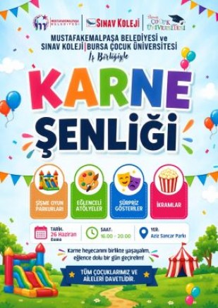 BELEDİYEDEN KARNE ŞENLİĞİ
