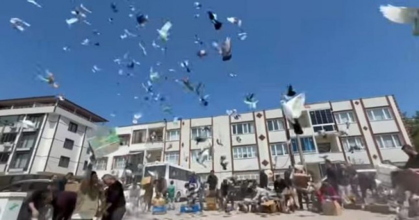 GÜVERCİNİN BAŞKENTİNDE MUHTEŞEM ŞOV