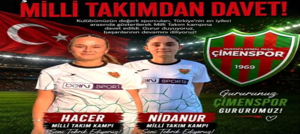 Çimenspor'un İki Yıldızı Millî Takım Yolunda