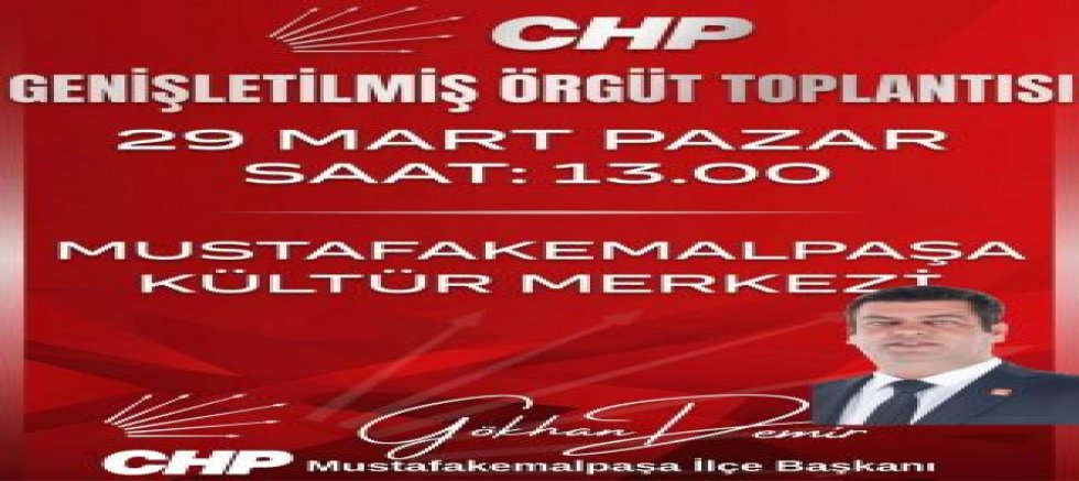 Gökhan Demir’den Örgüt Toplantısına Davet