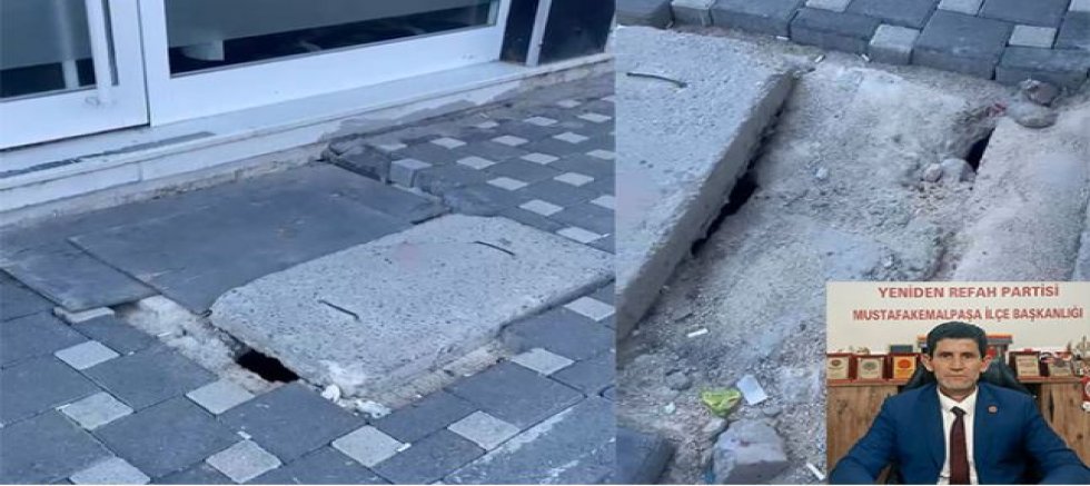 Kaldırım Çalışmalarındaki Eksiklikler Tepki Çekiyor