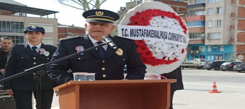Mustafakemalpaşa’da Polis Haftası ve 181. Kuruluş Yıldönümü Töreni Düzenlendi