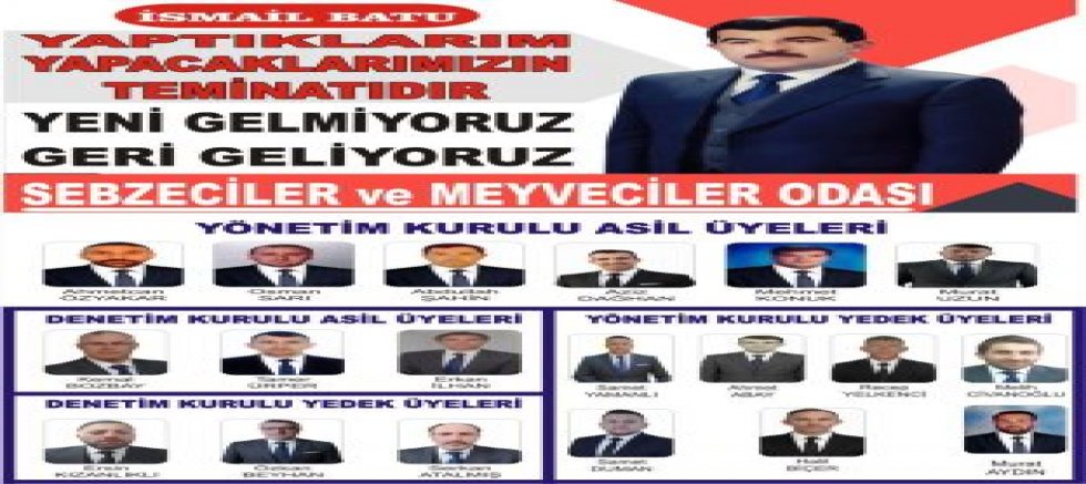 Mustafakemalpaşa Sebzeciler Meyveciler ve Benzerleri Esnaf Odası’nda Seçim Heyecanı