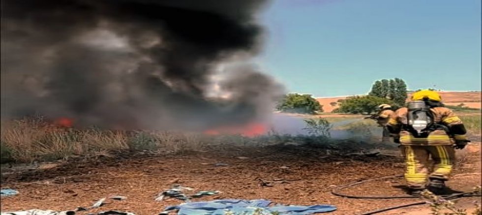 Tatkavaklı’da Korkutan Yangın: 250 Sulama Hortumu Küle Döndü