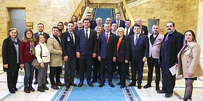CHP Mustafakemalpaşa İlçe Örgütü Ankara’da Temaslarda Bulundu