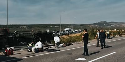 OTOBÜS FACİASININ ATEŞİ MUSTAFAKEMALPAŞA’YA DÜŞTÜ: 3 ÖLÜ, 6 YARALI