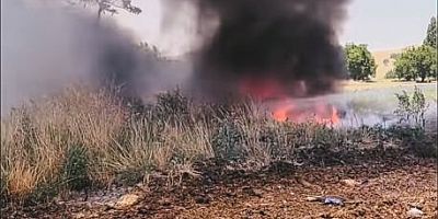 Tatkavaklı’da Korkutan Yangın: 250 Sulama Hortumu Küle Döndü