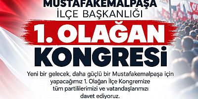Yeni Parti Mustafakemalpaşa’da Kongre Heyecanı
