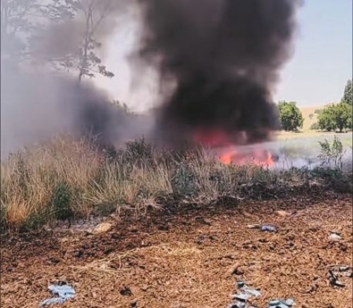 Tatkavaklı’da Korkutan Yangın: 250 Sulama Hortumu Küle Döndü